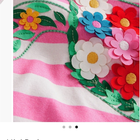 Mini Boden Kids' Stripe Turtle Appliqué Cotton Graphic T-Shirt, 7-8. - Picture 2 of 5